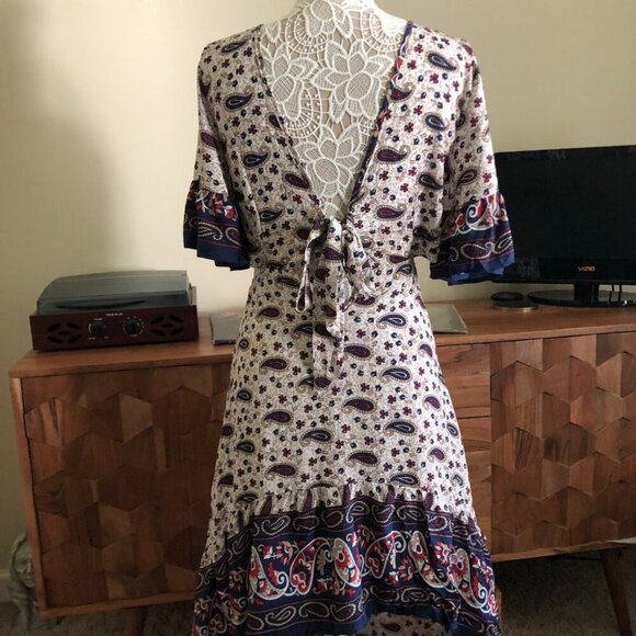 Cupshe Paisley High low Dress - Picture 5 of 8